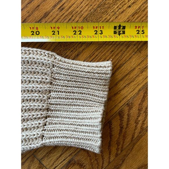 CURATOR Beige Cotton Knit Pullover Sweater Top   Women's Size Small - Picture 9 of 9